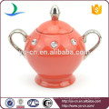 Высококачественный тонкий красный фарфор керамический кофе набор чайный сервиз